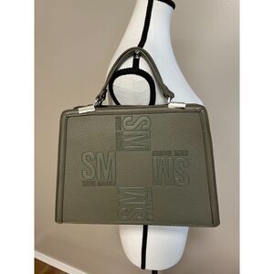 Steve Madden BMatteo top handle satchel in olive green